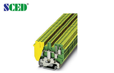 2.5mm2 Lebar 5.2mm Kuning dan Hijau Warna Din Rail Seri AWG 30-12 Elevator Aplikasi
